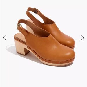 Madewell- The Marlo Slingback Clogs, Size 8